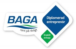 BAGA Diplomerad entreprenör enskilt avlopp