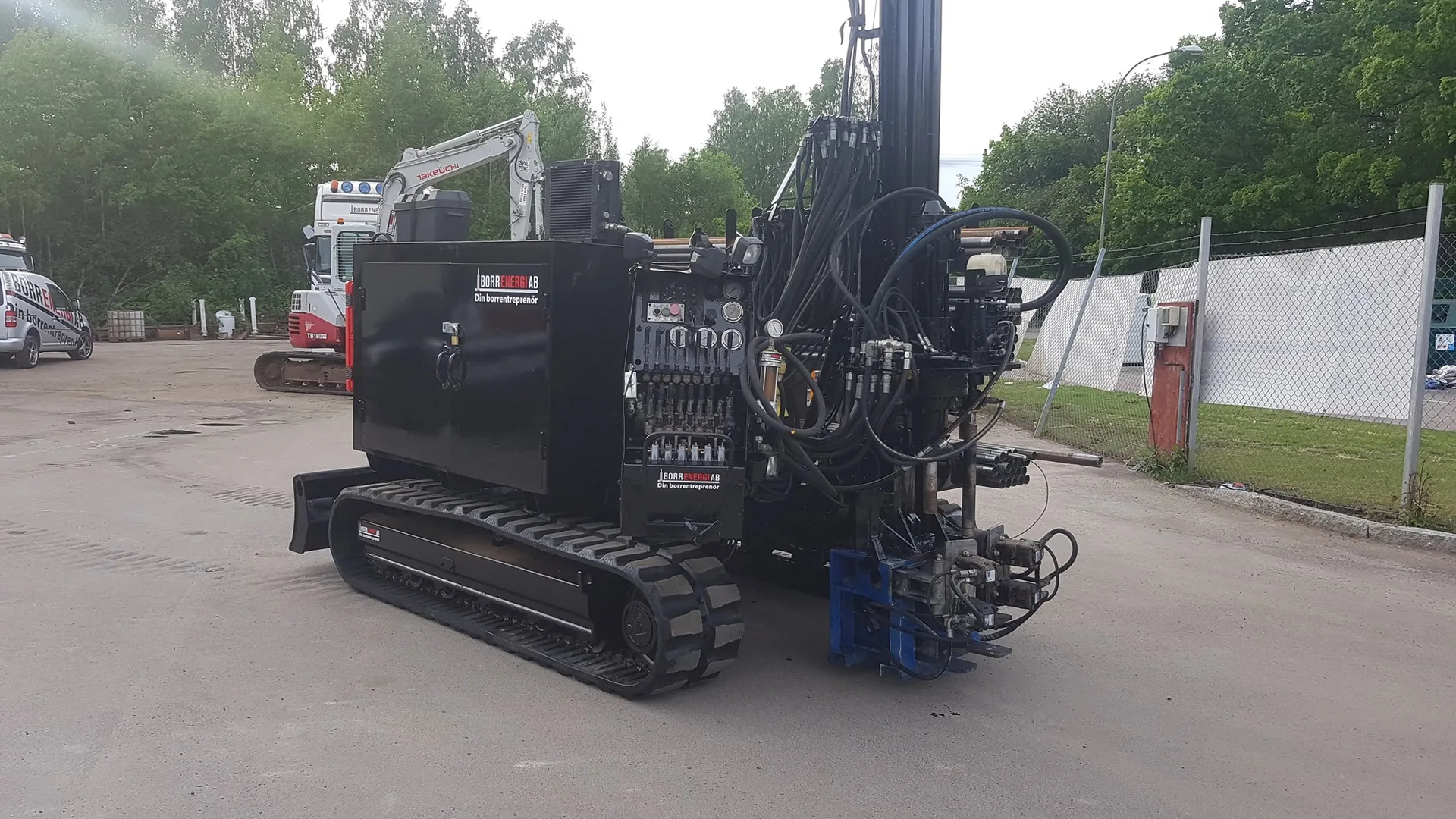 Borrenergi borrigg i arbete i Dalarna